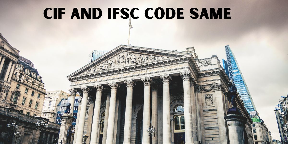 CIF and IFSC Code Same